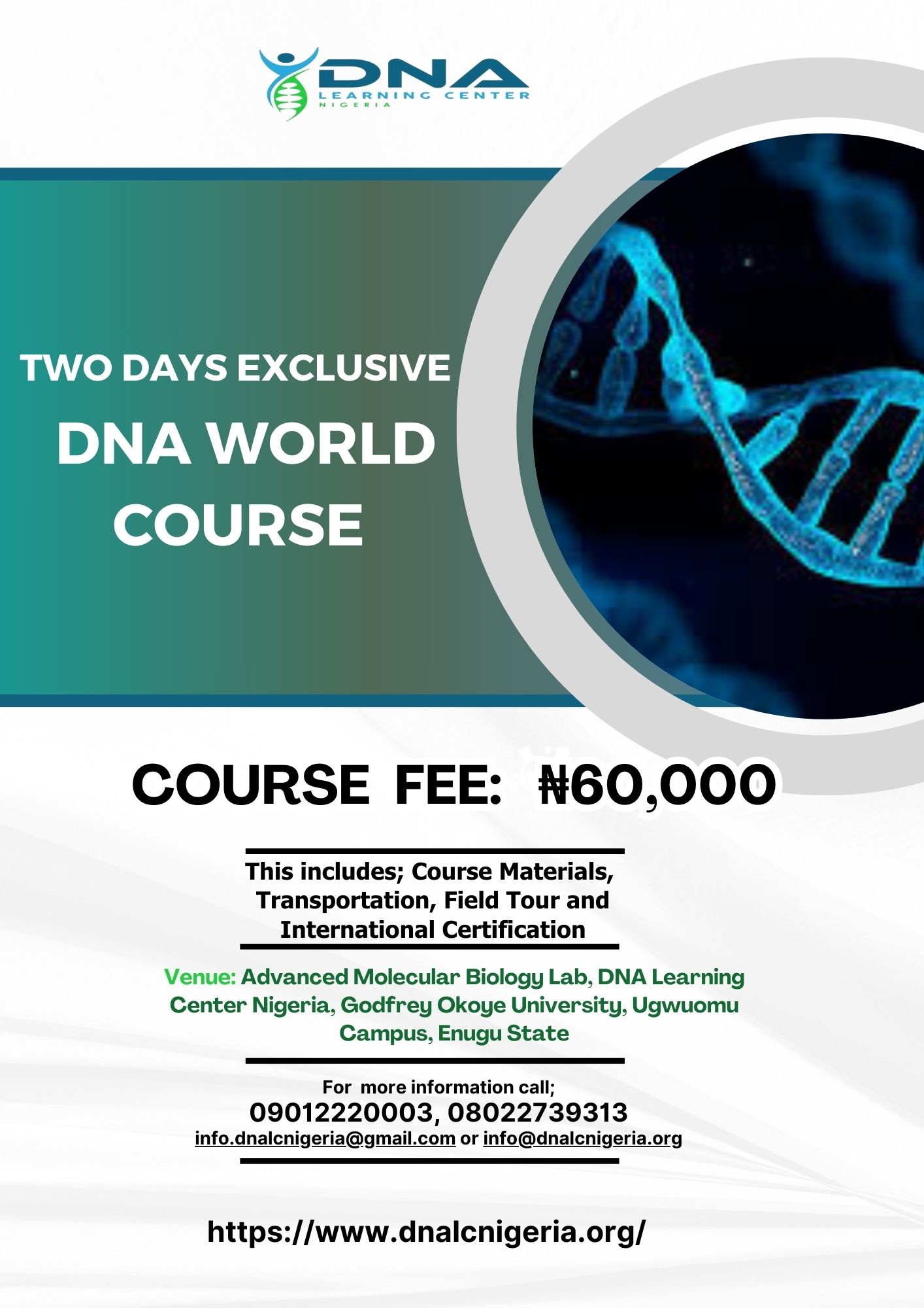 DNA World Course